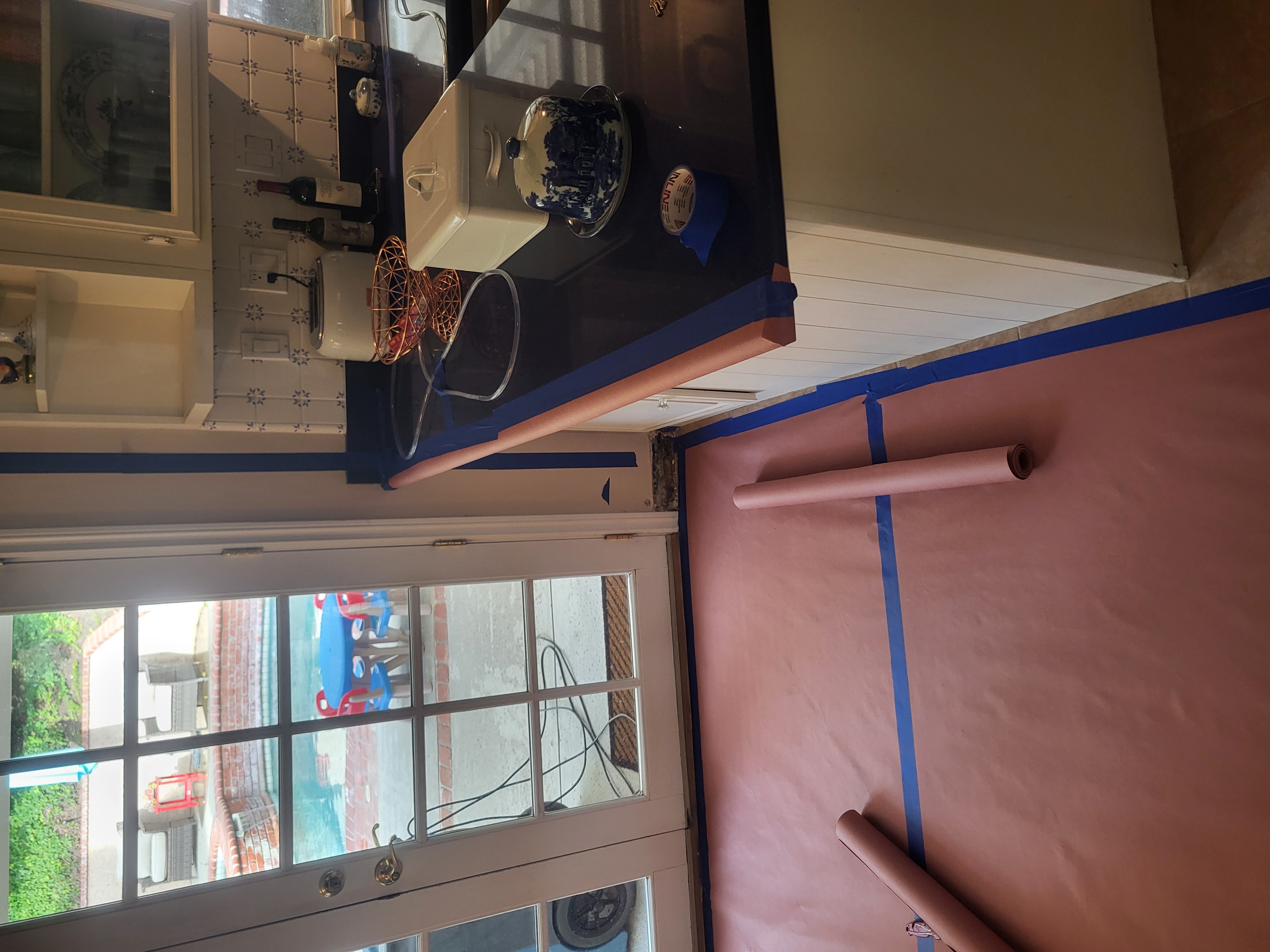 Water damage restoration in progress Houston