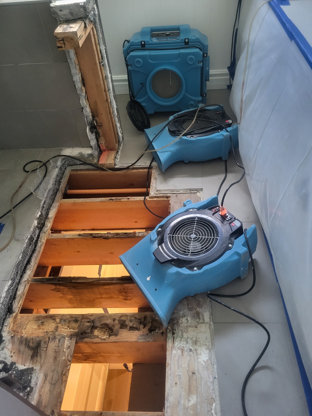 Complete water damage restoration results